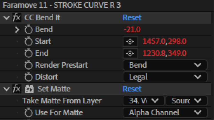 Faramove CC Bend It effect